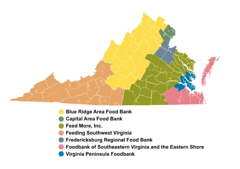 Carte de l'initiative Virginia Cares