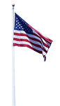 Drapeau national en pied